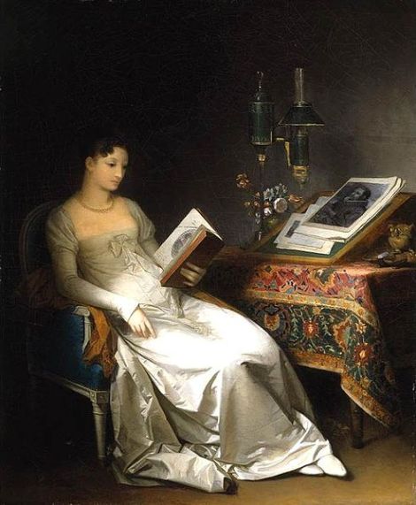 Marguerite Gérard. Dama leyendo en un interior. Hacia 1795-1800. Colección privada.