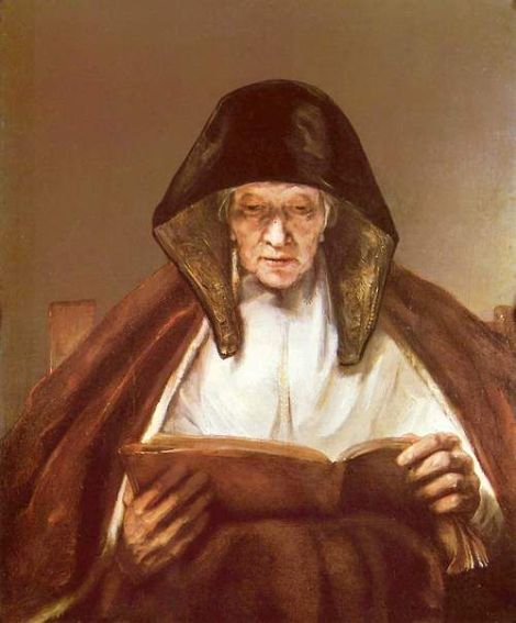 Rembrandt. Mujer anciana leyendo.1955. Drumlanrig Castle. Thornhill.