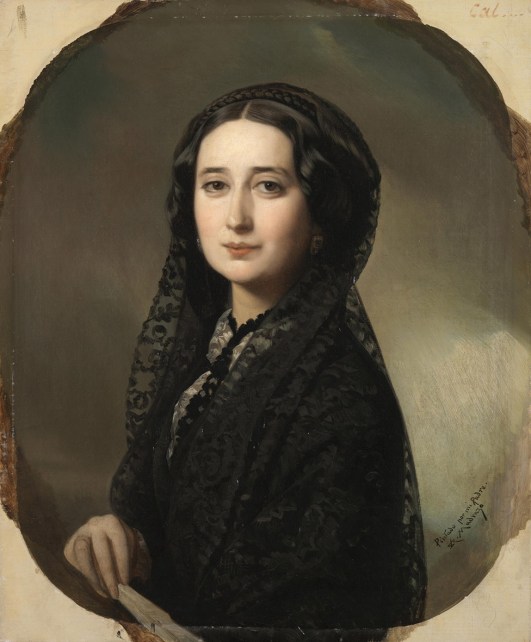Federico de Madrazo y Kuntz.. Carolina Coronado. Hacia 1855. Museo del Prado. Madrid.