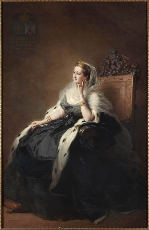 Franz-Xaver Winterhalter, S.M.I. Doña María Eugenia de Guzmán, Condesa de Teba, emperatriz de Francia. 1862. Fundación Casa de Alba.