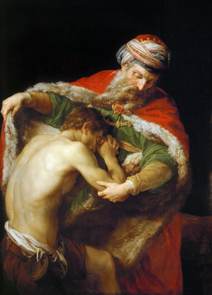 Pompeo Batoni. El retorno del hijo pródigo. 1773. Kunsthistorisches. Viena.