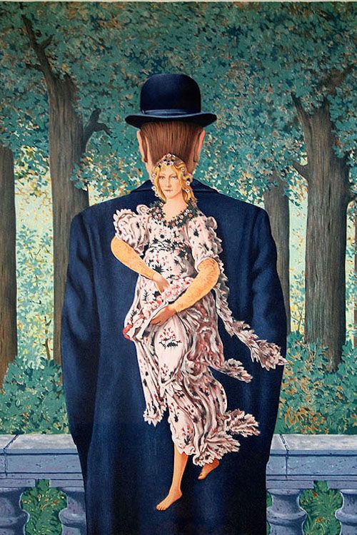 René Magritte. Le bouquet tout fait. 1957.