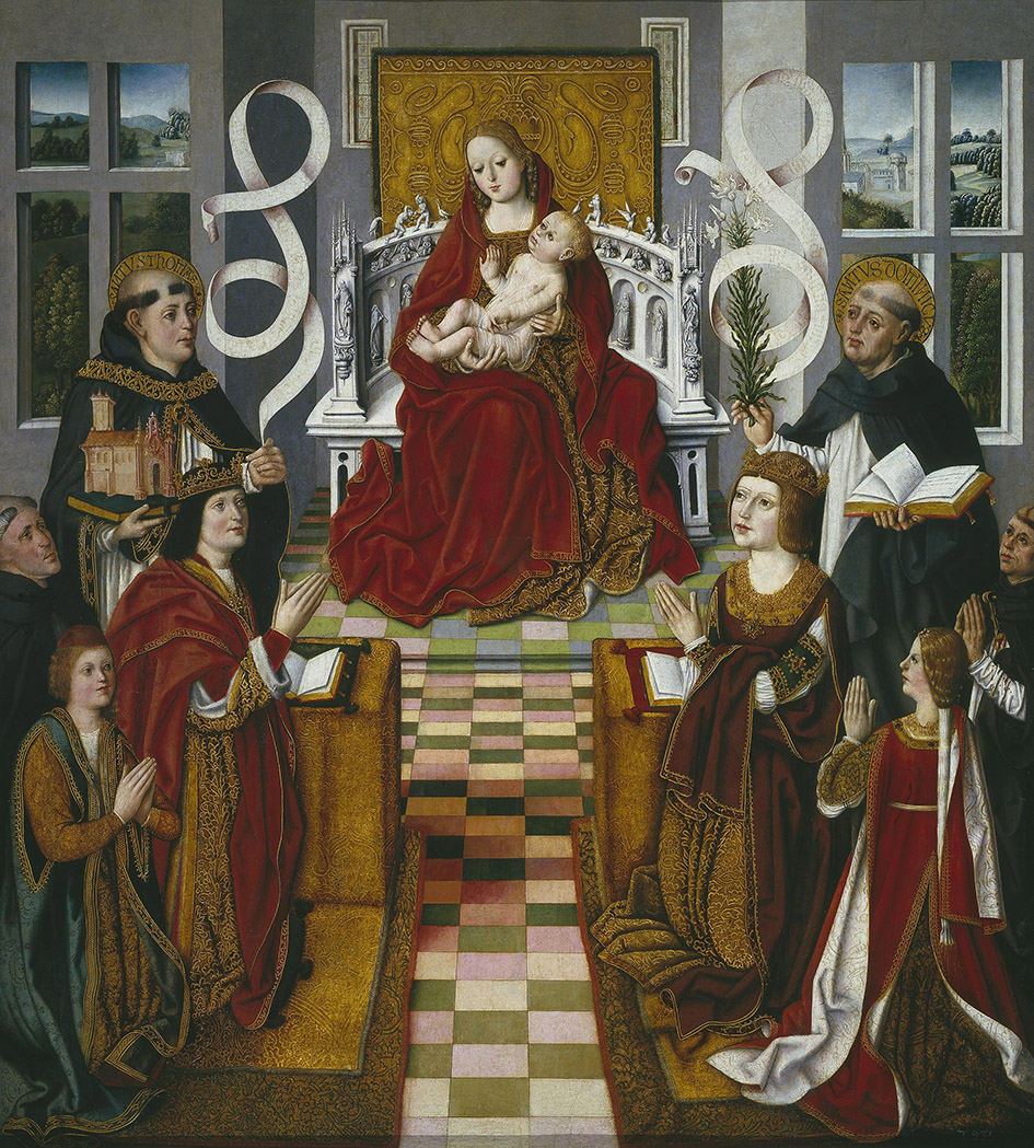 Maestro de la Virgen de los Reyes Católicos. La Virgen de los Reyes Católicos. 1491 - 1493. Museo del Prado. Madrid.