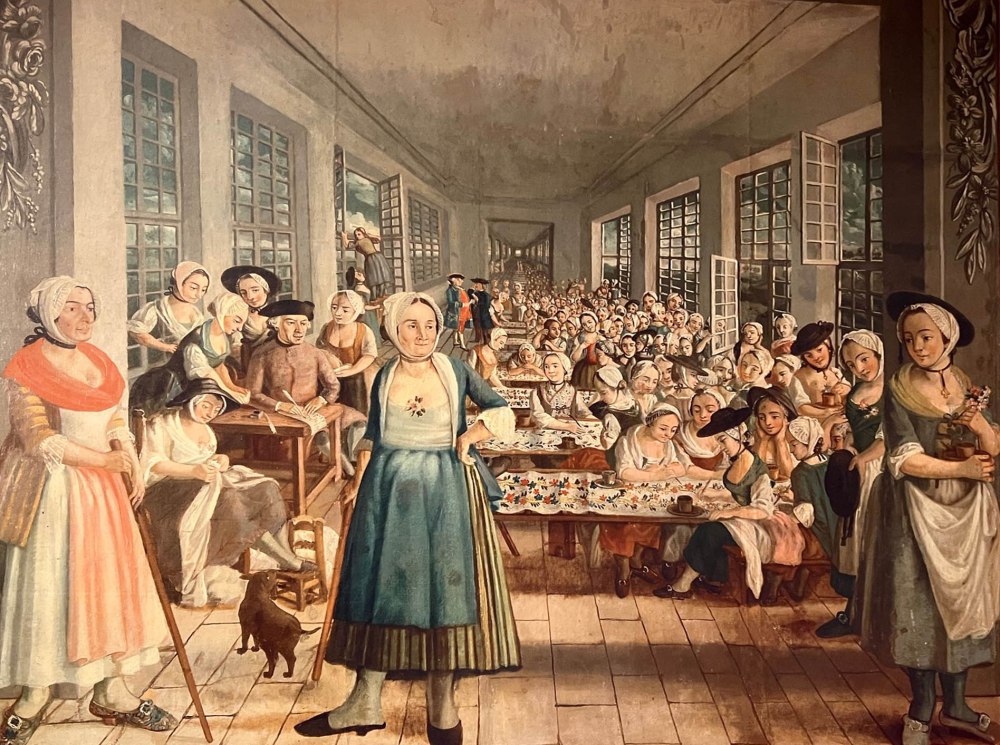 Joseph Gabriel Maria Rossetti. La fábrica de los hermanos Wetter (detalle) 1764. Museo de Arte e Historia Natural. Orange.