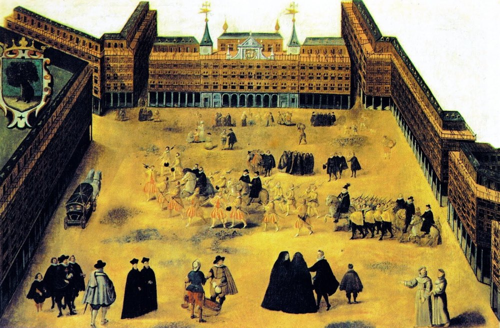 Anónimo. Plaza Mayor de Madrid. Siglo XVII. Museo Municipal. Madrid.