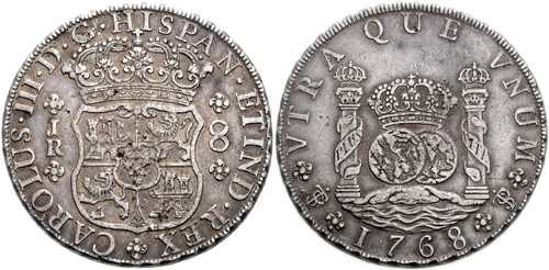 Real de a 8. Acuñado en Bolivia. Carlos III. 1760-1788.