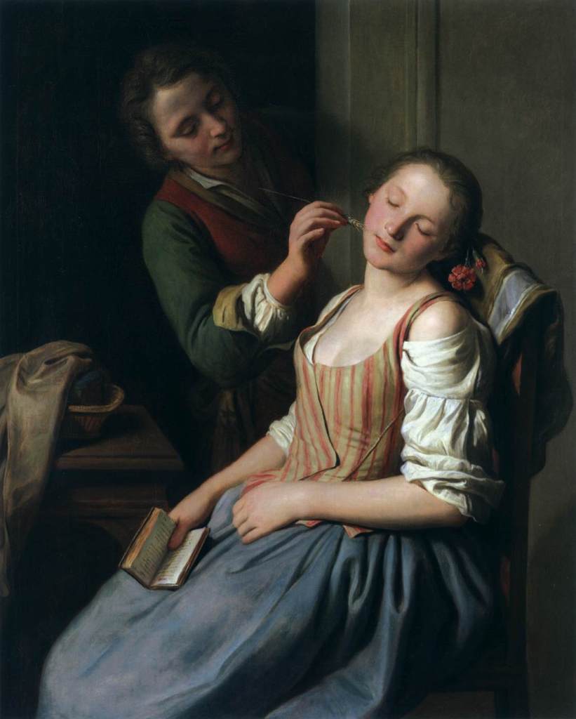 Pietro Antonio Rotari. Chica durmiendo. 1750-1755. Alte Pinakothek. Munich.