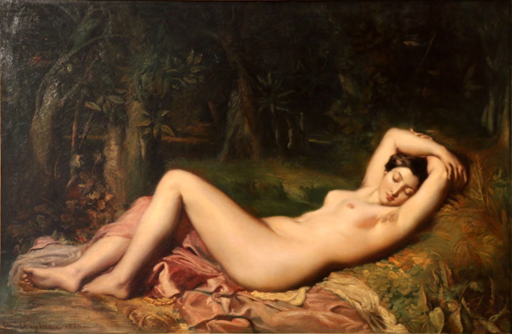 Théodore Chassériau. Bañista dormida cerca de una fuente. 1850. Museo Calvet. Avignon.