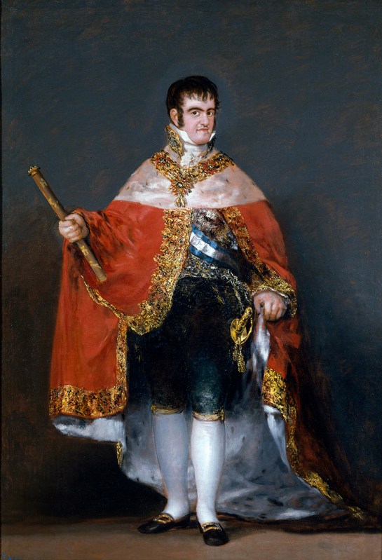 Francisco de Goya. Fernando VII con manto real.1814-1815. Museo del Prado. Madrid.