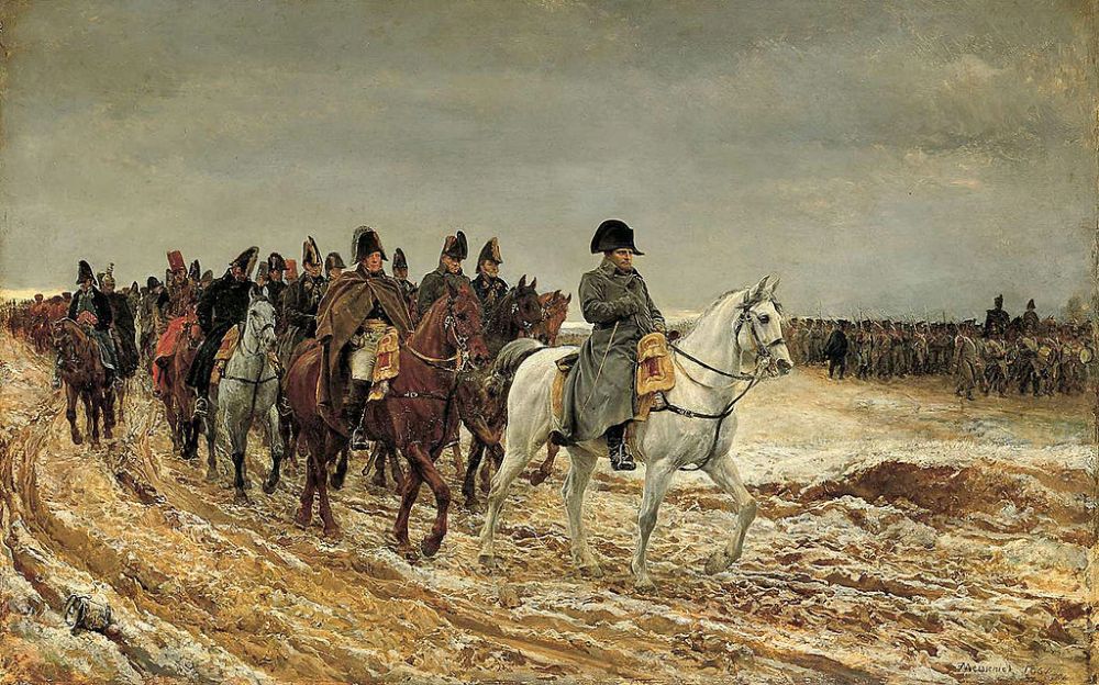 Jean Lous Ernest Meissonier. Napoleon a caballo. Campaña de Francia de 1814. 1864. Museo de Orsay. Paris.