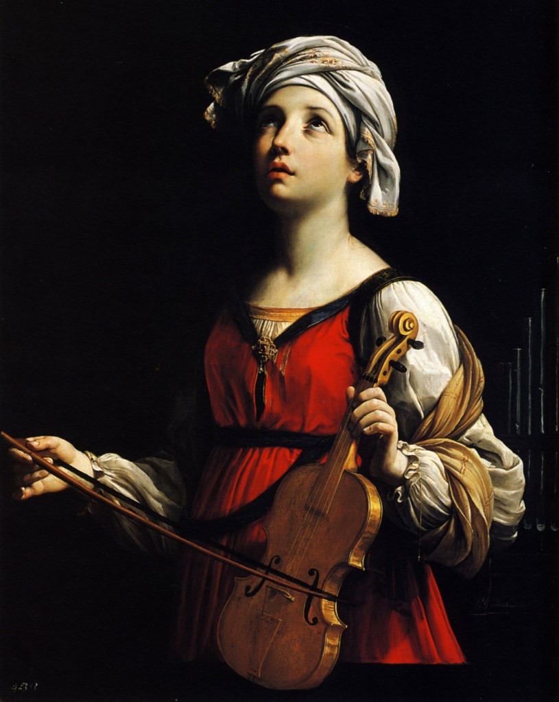 Guido Reni. Santa Cecilia. 1606. Museo Norton Simon. Pasadena. USA.