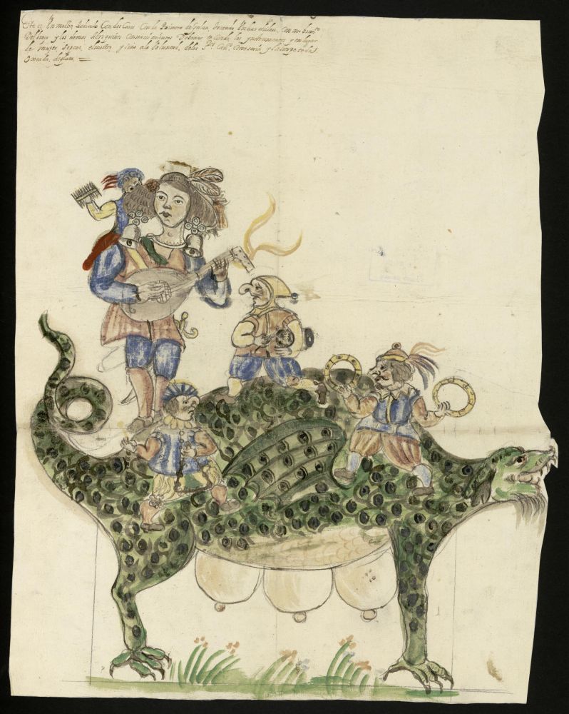 Tarasca. Procesión del Corpus Christi. 1669. Archivo de la Villa de Madrid.