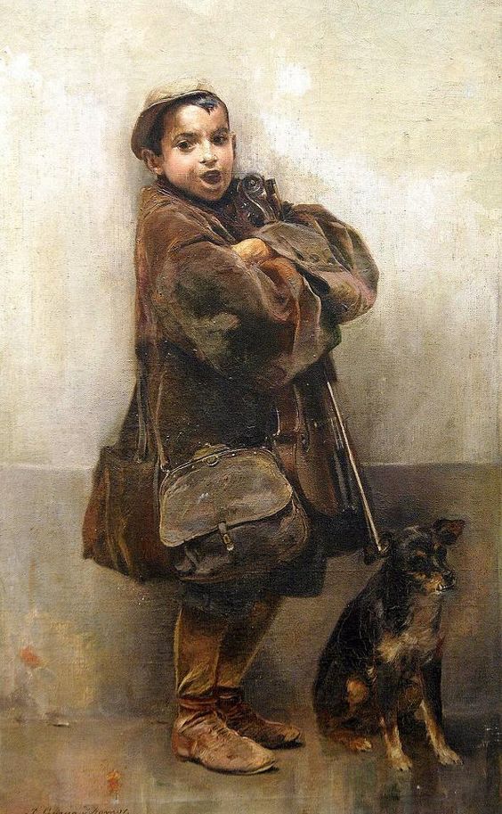 José García Ramos. El niño del violín. Hacia 1900. Museo de Bellas Artes. Sevilla.