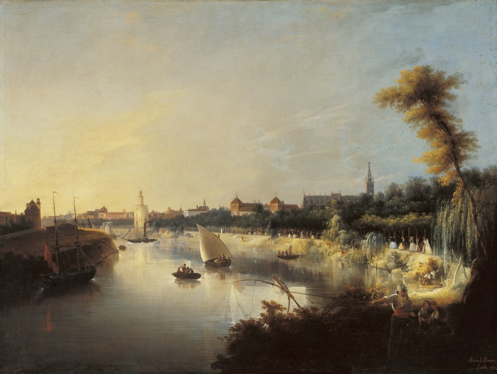 Manuel Barrón y Carrillo. Vista del Guadalquivir. 1854. Museo Carmen Thyssen Málaga.