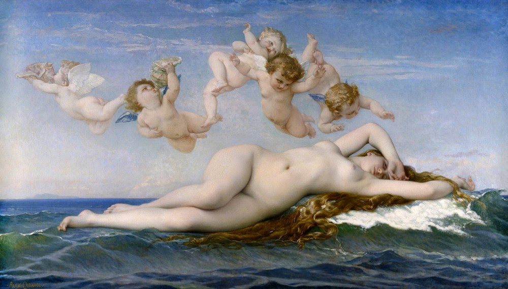 Alexandre Cabanel. El nacimiento de Venus. 1863. Museo de Orsay. París.