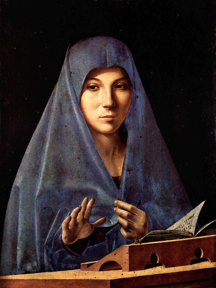 Antonello da Messina. Virgen de la Anunciación. 1475. Galería Regional de Sicilia.