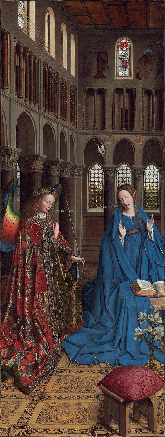 Jan Van Eyck. La Anunciación. 1434-1436. National Gallery. Washington.