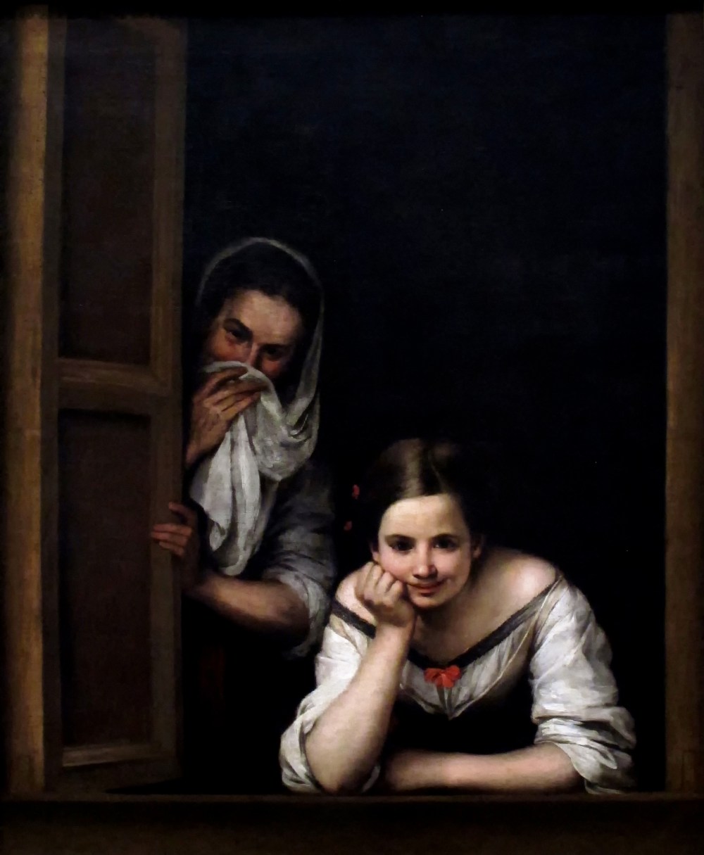 Bartolomé Esteban Murillo. Mujeres en la ventana. 1665-1675. National Gallery. Washington.