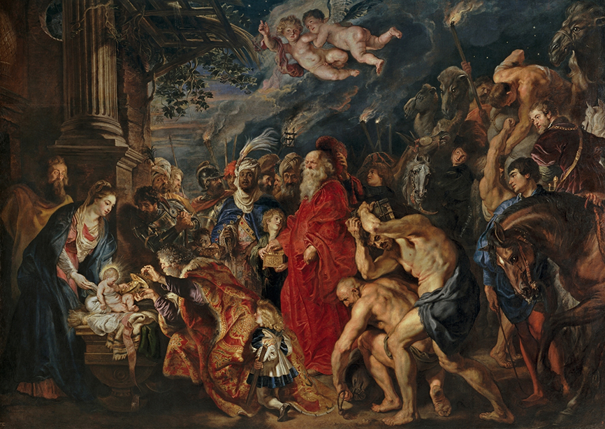 Peter Paul Rubens. La Adoración de los Magos. 1628-1629. Museo del Prado. Madrid.