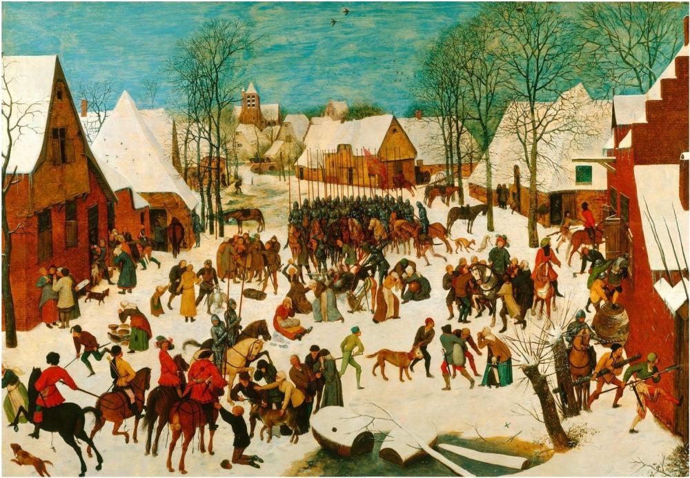 Pietr Brueghel el VIejo. La matanza de los Inocentes. 1657. Buckingham Palace.