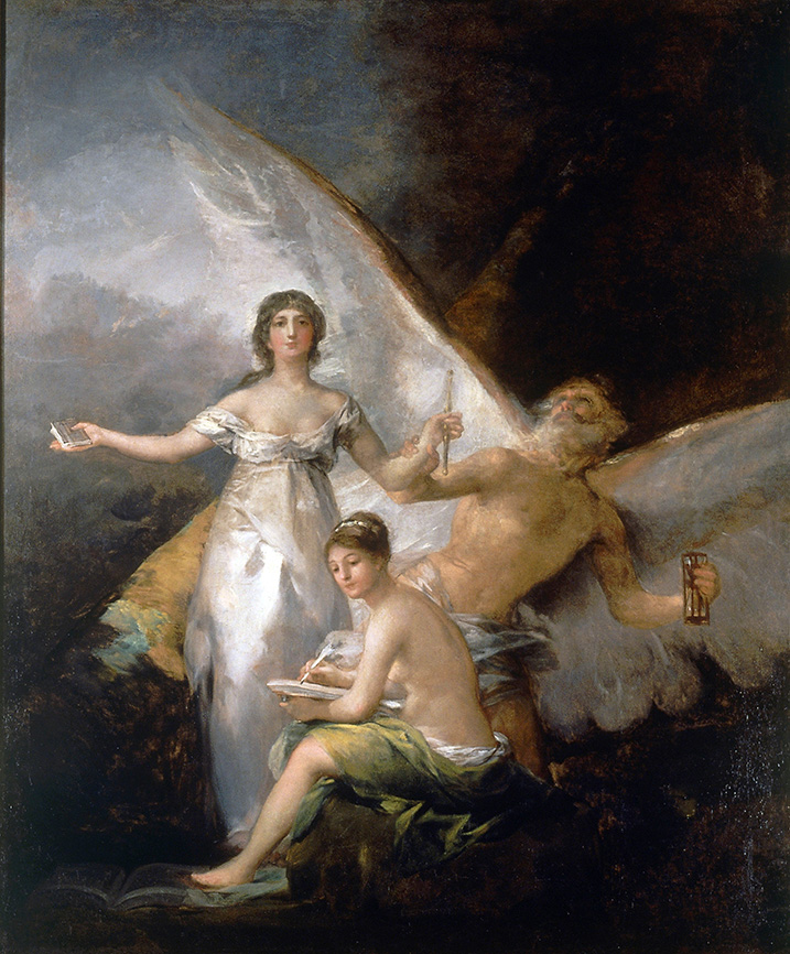 Francisco de Goya. La Verdad, el Tiempo y la Historia. 1797-1780. Nationalmuseum. Estocolmo.