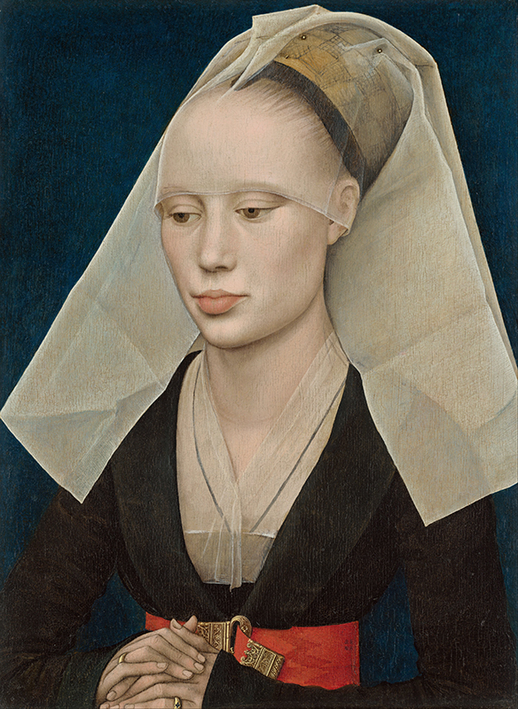 Rogier van der Weyden. Retrato de dama. Hacia c1460, National Gallery. Washington.