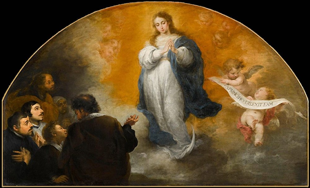 Bartolomé Esteban Murillo. El triunfo de la Inmaculada Concepción. 1665. Museo del LouvreBartolomé Esteban Murillo. El triunfo de la Inmaculada Concepción. 1665. Museo del Louvre