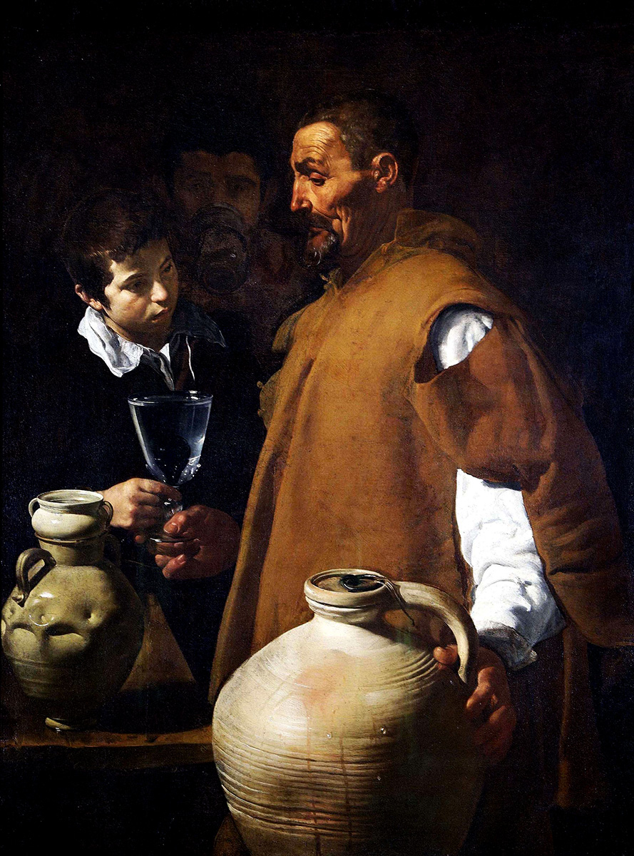 Diego Velázquez. El aguador de Sevilla. Hacia 1620.Apsley House. Wellington Museum. Londres.