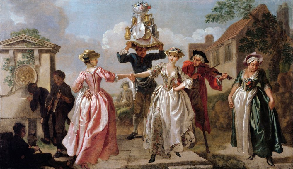 Francis Hayman. La danza de la lechera.1735. Museo Victoria &amp; Albert. Londres.