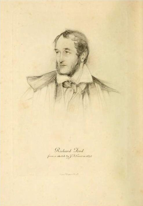 John Frederick Lewis. Richard Ford. 1832. Ilustración de la obra The Letters of Richard Ford. Londres 1905.