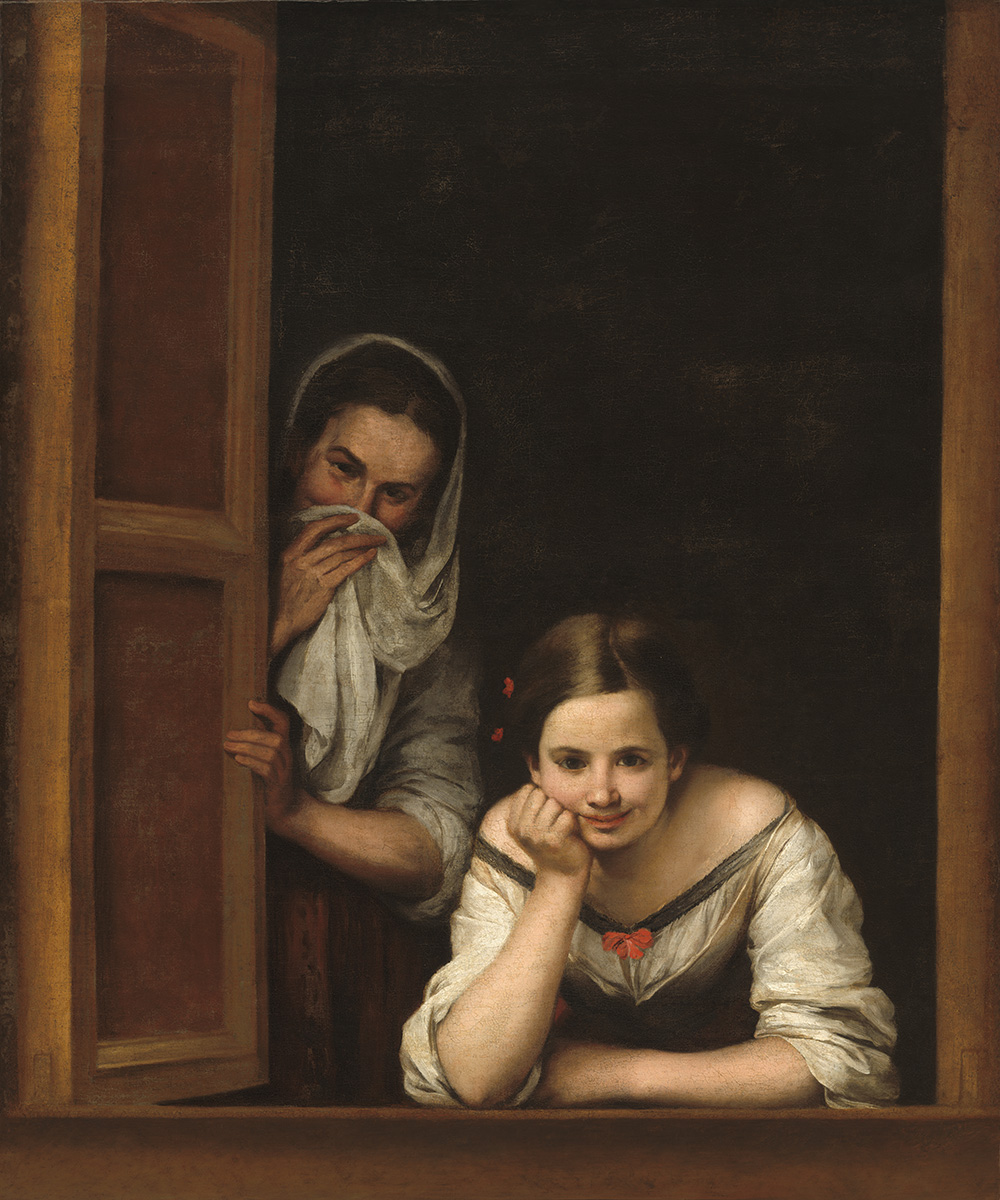 Bartolomé Esteban Murillo. Mujeres en el ventana. 1665-1675. National Gallery. Washington.