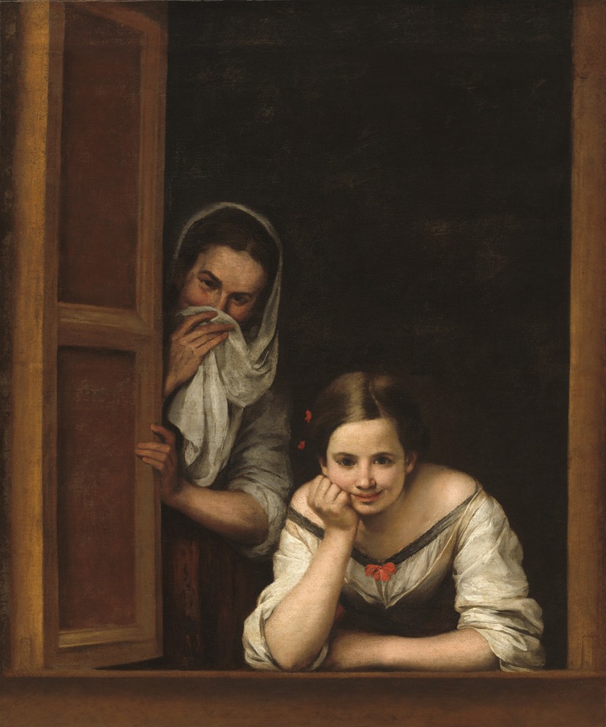 Bartolomé Esteban Murillo. Mujeres en el ventana. 1665-1675. National Gallery. Washington.