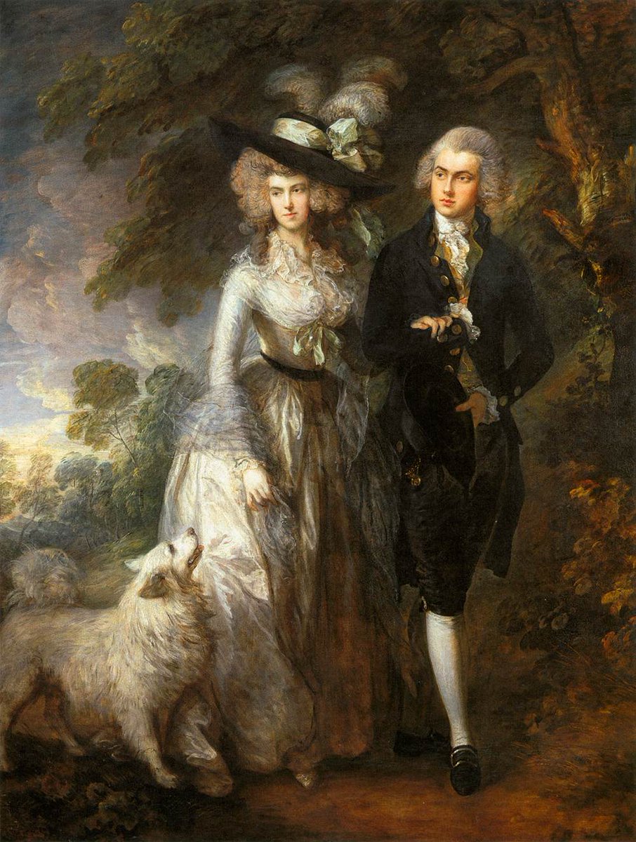 Thomas Gainsborough. El paseo matutino. 1785. National Gallery. Londres.