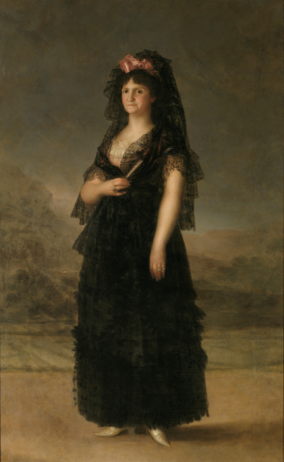 gustín Esteve y Marqués ( Copia de Francisco de Goya). La reina María Luisa con mantilla. 1799-1800. Museo Nacional del Prado.