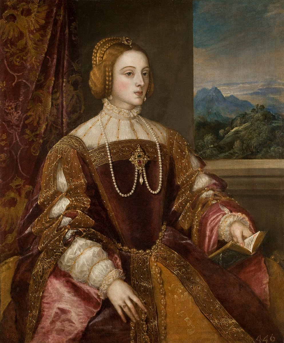 Tiziano Vecellio. La emperatriz Isabel de Portugal. 1548. Museo Nacional del Prado.