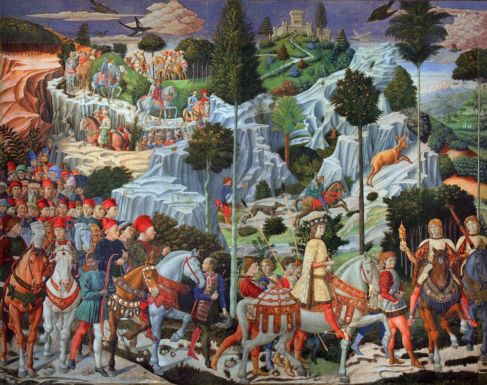 Benozzo Gozzoli. Capilla de los Magos. 1459-1462. Palacio Medici-Ricardi. Florencia.