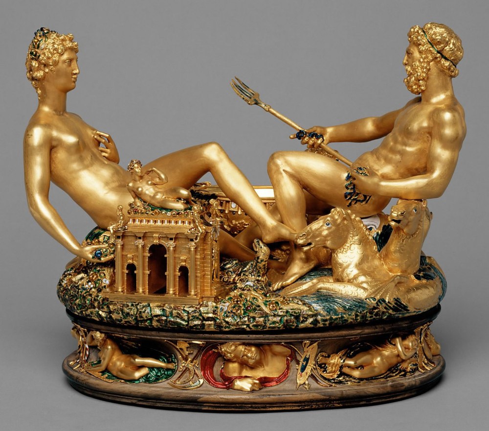 Benvenuro Cellini. Salero de Francisco I. 1540-1543. Kunsthistorisches Museum. Viena.