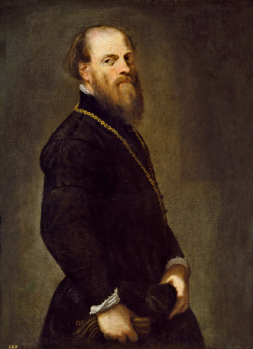 Jacopo Robusti. Tintoretto. El caballero de la cadena de oro. Hacia 1555. Museo Nacional del Prado.