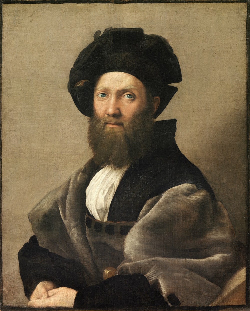 Rafael Sanzio. Batasar de Castiglione. 1514-1515. Museo del Louvre.