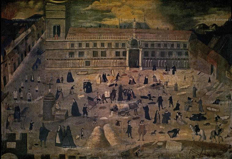 Anónimo. La peste de 1649. Siglo XVII. Hospital del Pozo Santo. Sevilla.