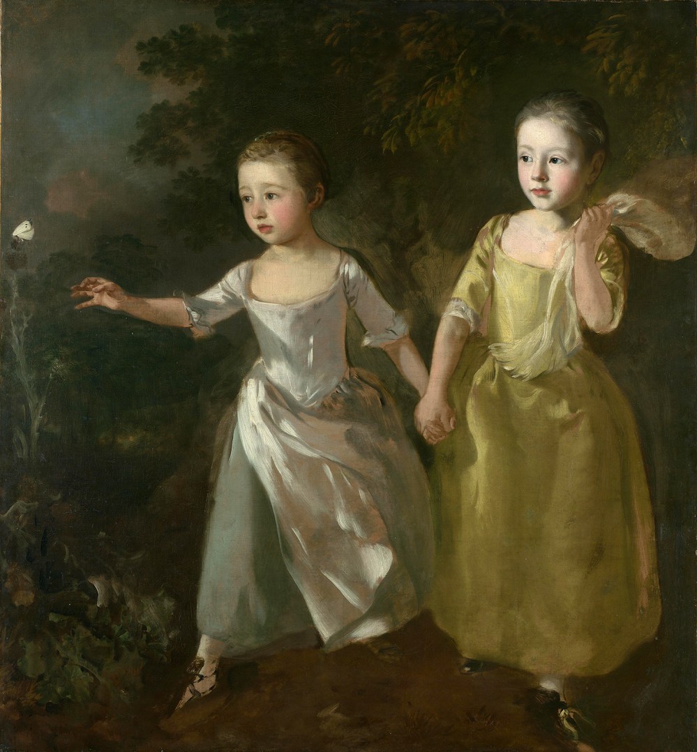Tomas Gainsborough. Las hijas del pintor persiguiendo a una mariposa. Hacia 1756. National Gallery. Londres.