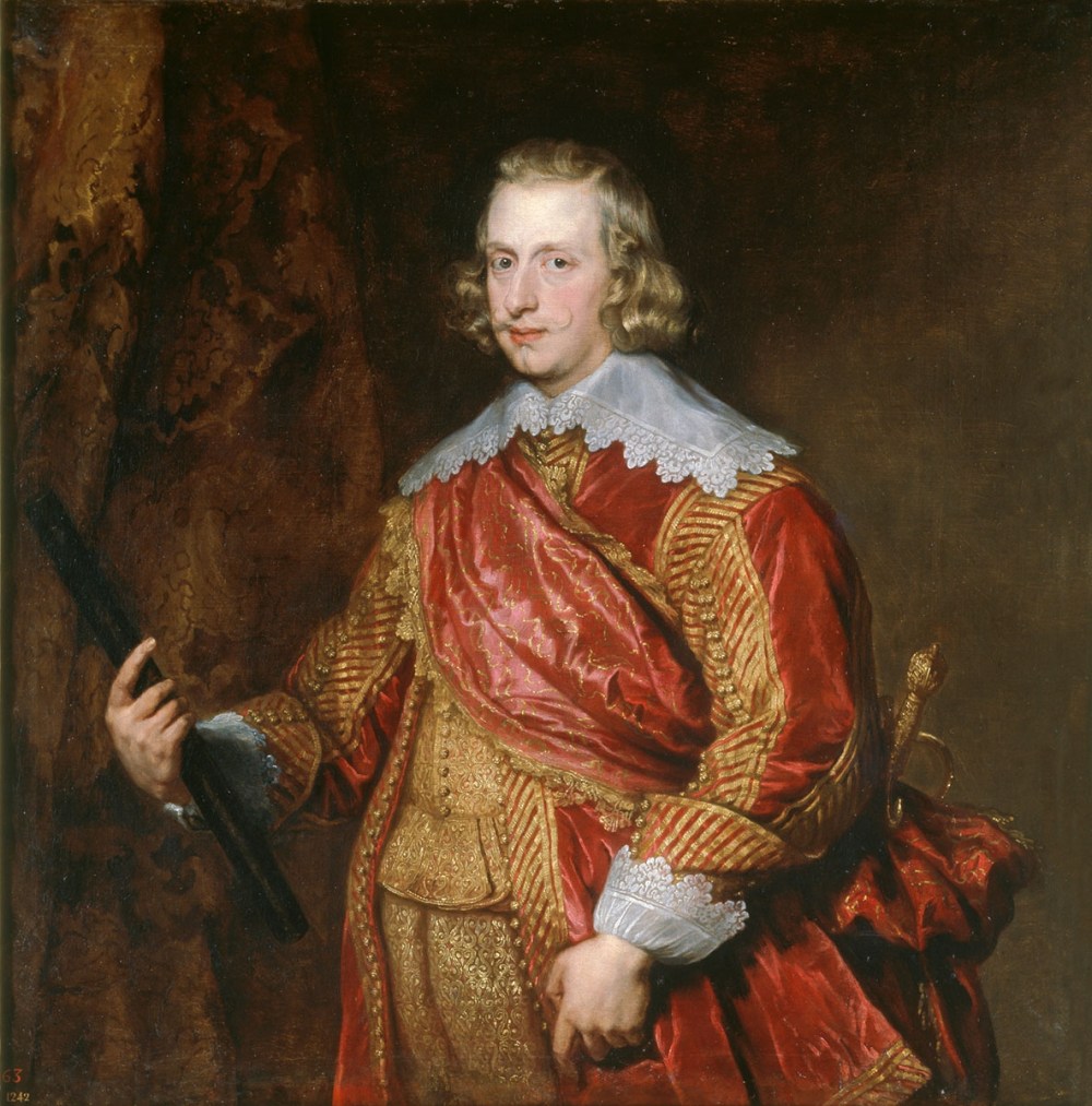 Anton Van Dyck. El Cardenal-Infante Fernando de Austria. Hacia 1634. Museo Nacional del Prado. Madrid. El hermano de Felipe IV luce una valona guarnecida de encajes.