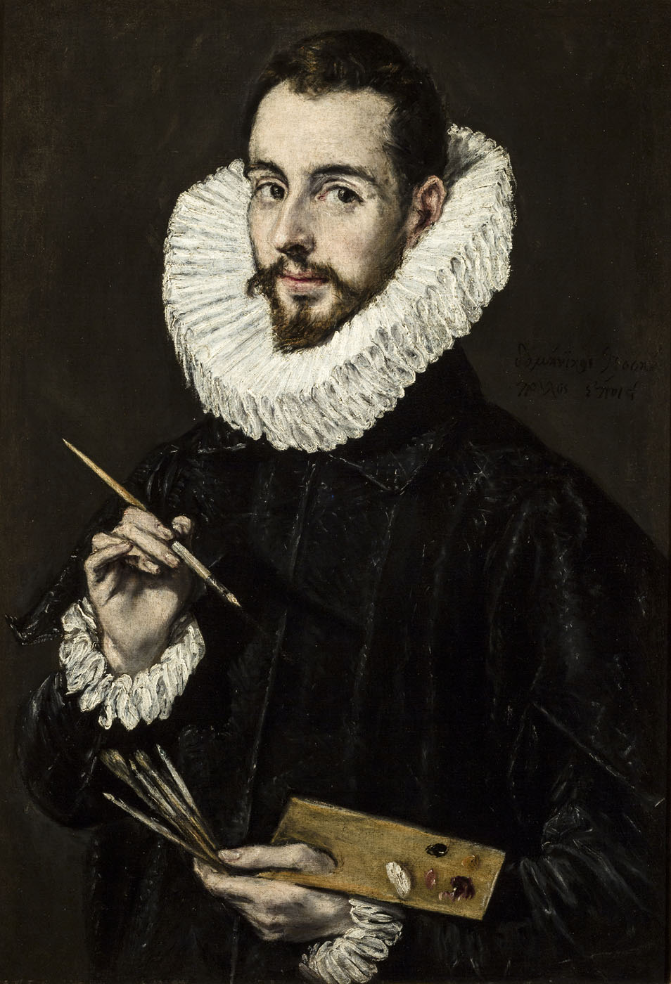 El Greco. Retrato del pintor y arquitecto Jorge Manuel Theotokopulos.1600-1650. Museo de Bellas Artes de Sevilla.