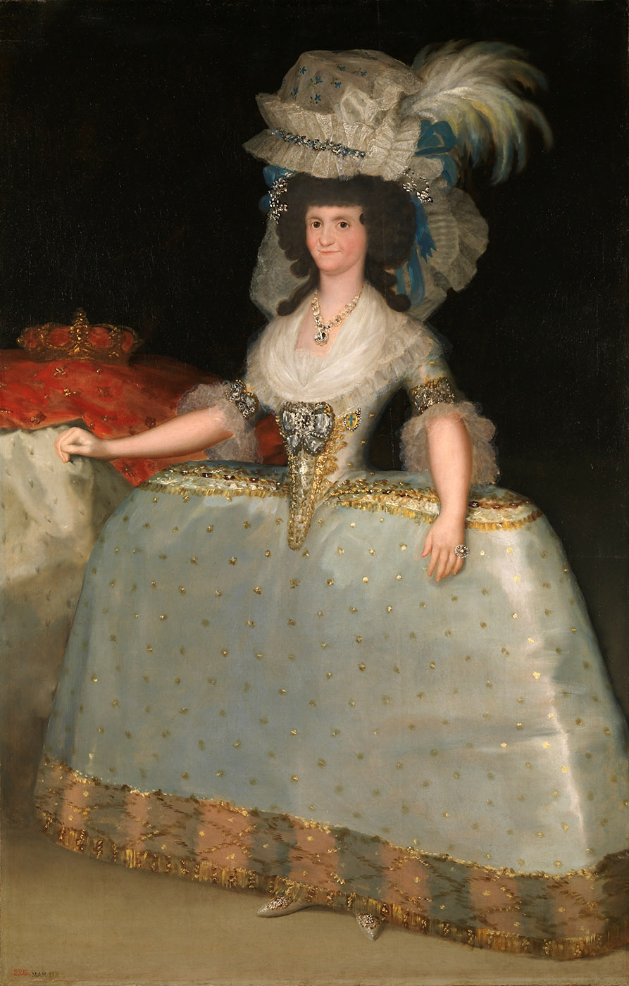 Francisco de Goya. La reina María Luisa con tontillo. 1789. Museo Nacional del Prado. Madrid.