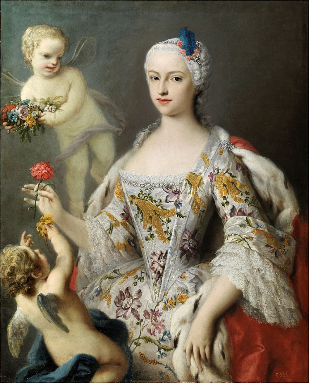 Jacopo Amigoni. La infanta María Antonia Fernanda de Borbón. Hacia 1750. Musseo Nacional del Prado. Madrid.