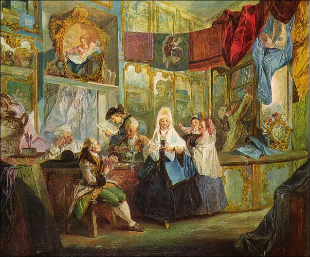 Luis Paret y Alcázar. La tienda del anticuario. 1772. Museo Lázaro Galdiano. Madrid.