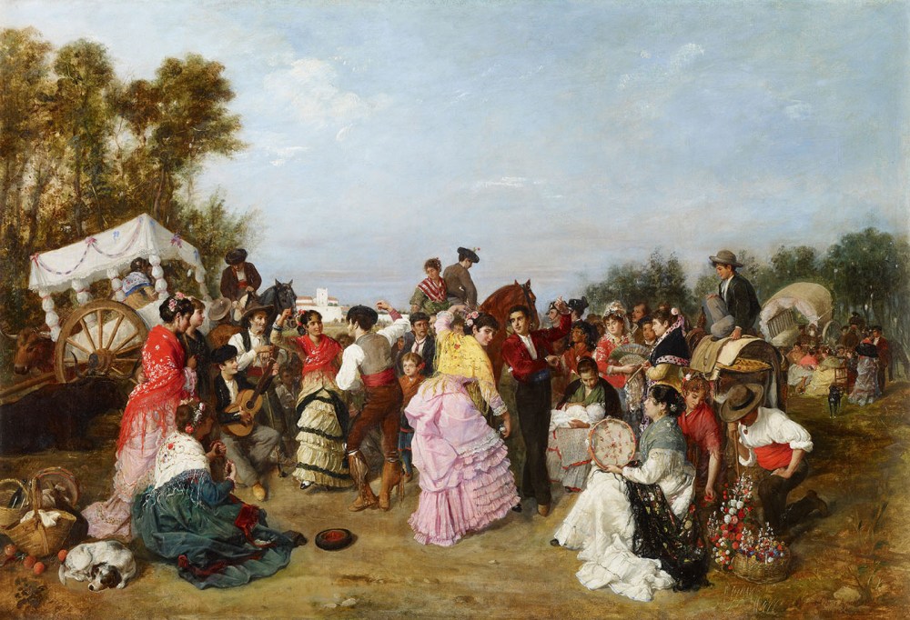 Manuel Cabral Bejarano. En la Romería de Torrijos. 1883. Museo Carmen Thyssen. Málaga.