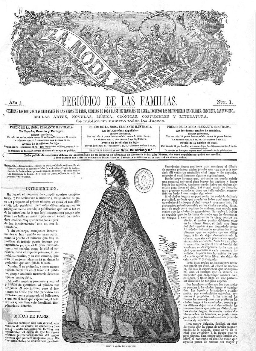 La moda elegante ilustrada. 1861.