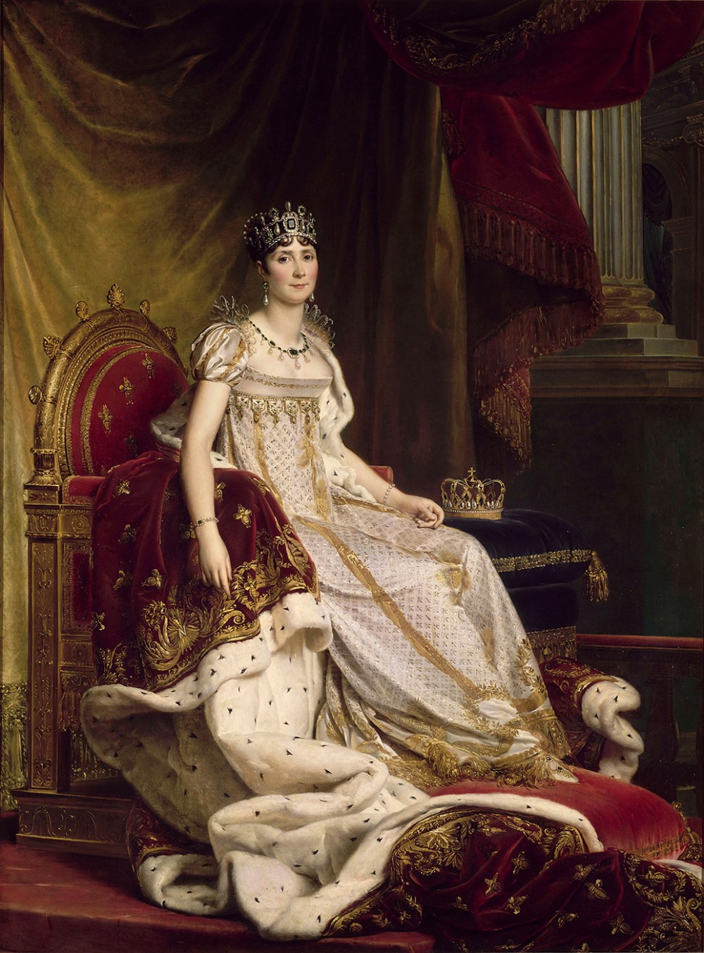 François Gérard. Josefina con el traje de la coronación. 1807-1808. Museo Nacional del Castillo de Fontainebleau.