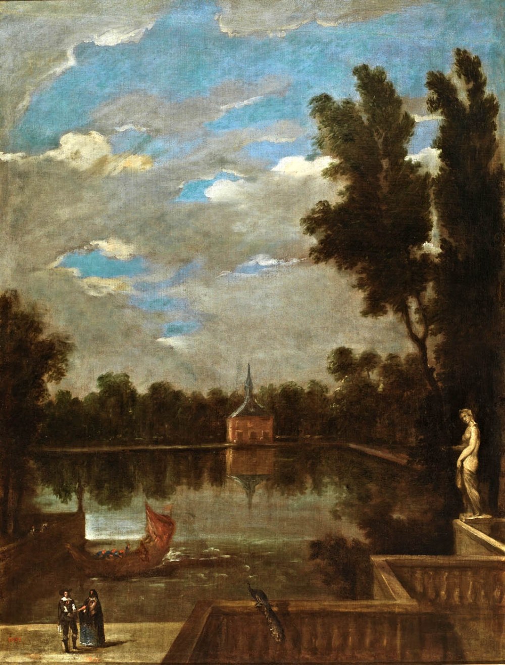 Juan Bautista Martínez del Mazo. El Estanque Grande del Buen Retiro. Hacia 1657. Museo Nacional del Prado. Madrid.